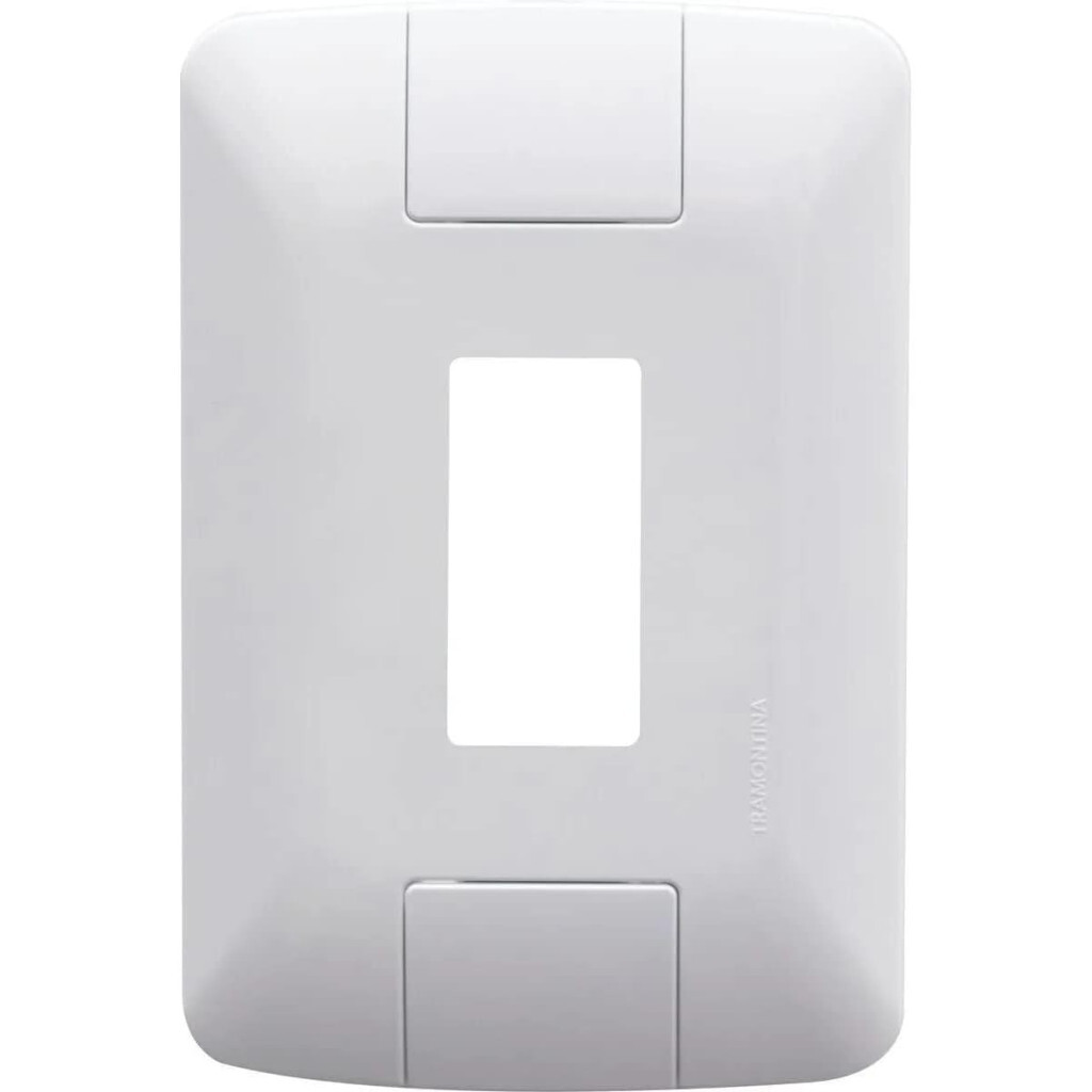 Placa 1 Posto Vertical 4x2 Tramontina Aria Branca