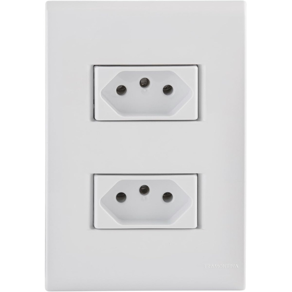 Conjunto 4 X 2 com 2 Tomadas 2p+t 20a 250v Liz Branco - Tramontina