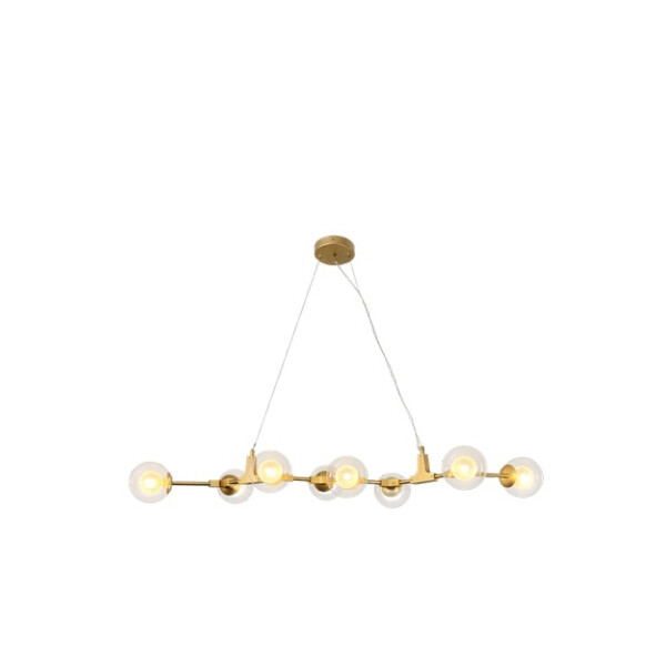 Querolustre Pendente Viv5022 P/8 Lamp G9 Dourado**
