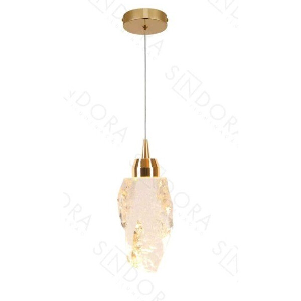 Dinamica Pendente Qd05251 Led 5w 3000k Dourado