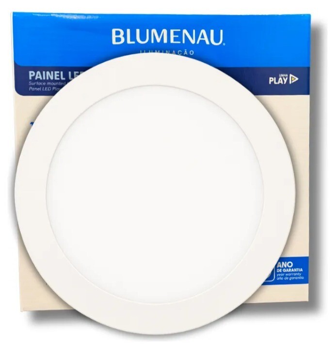 Placa Led Blumenau Play Sob Red 12w 3000k Autov Br 88463004