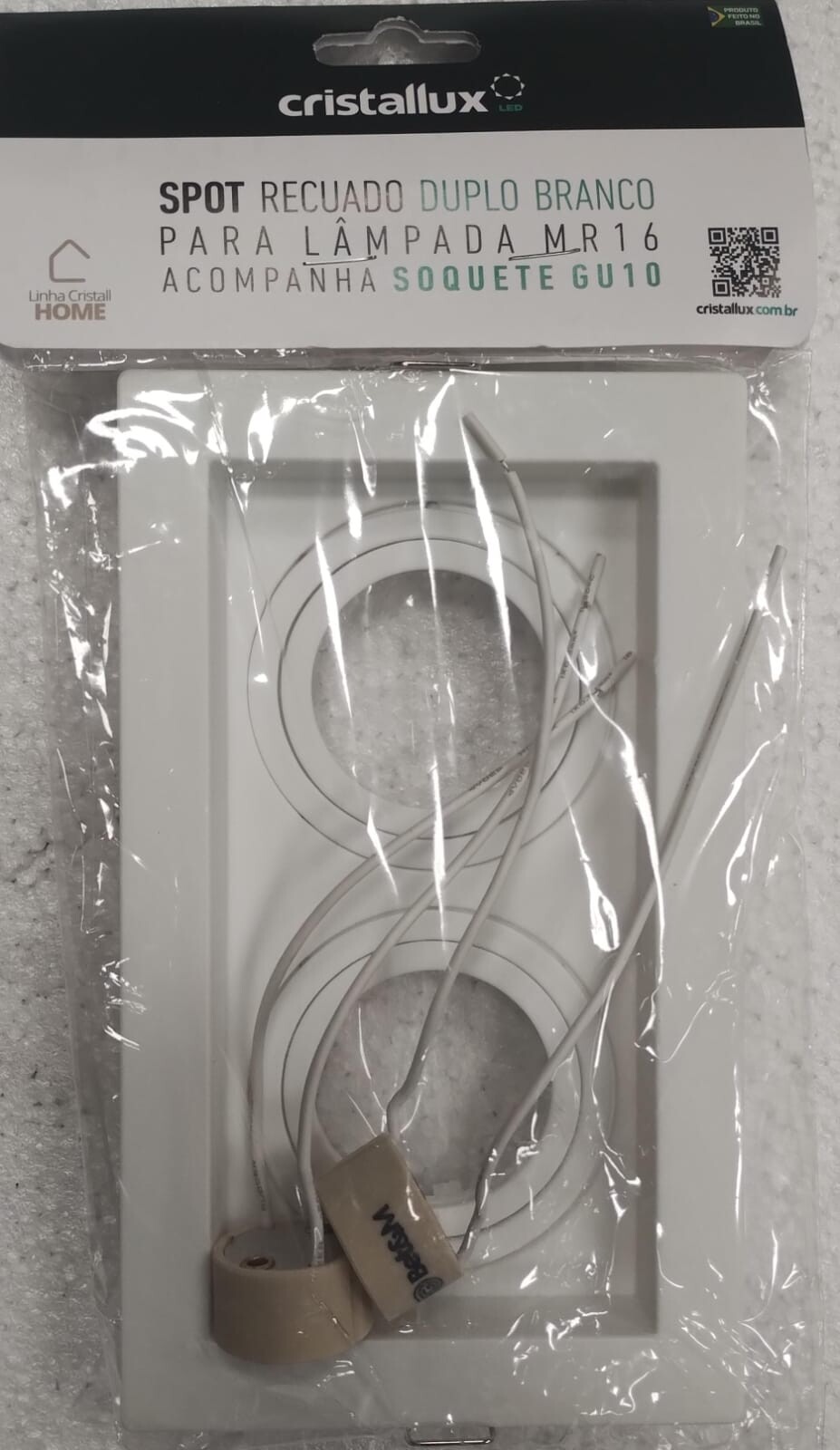 Cristallux Spot Recuado Duplo Branco Emb Mr16 217912