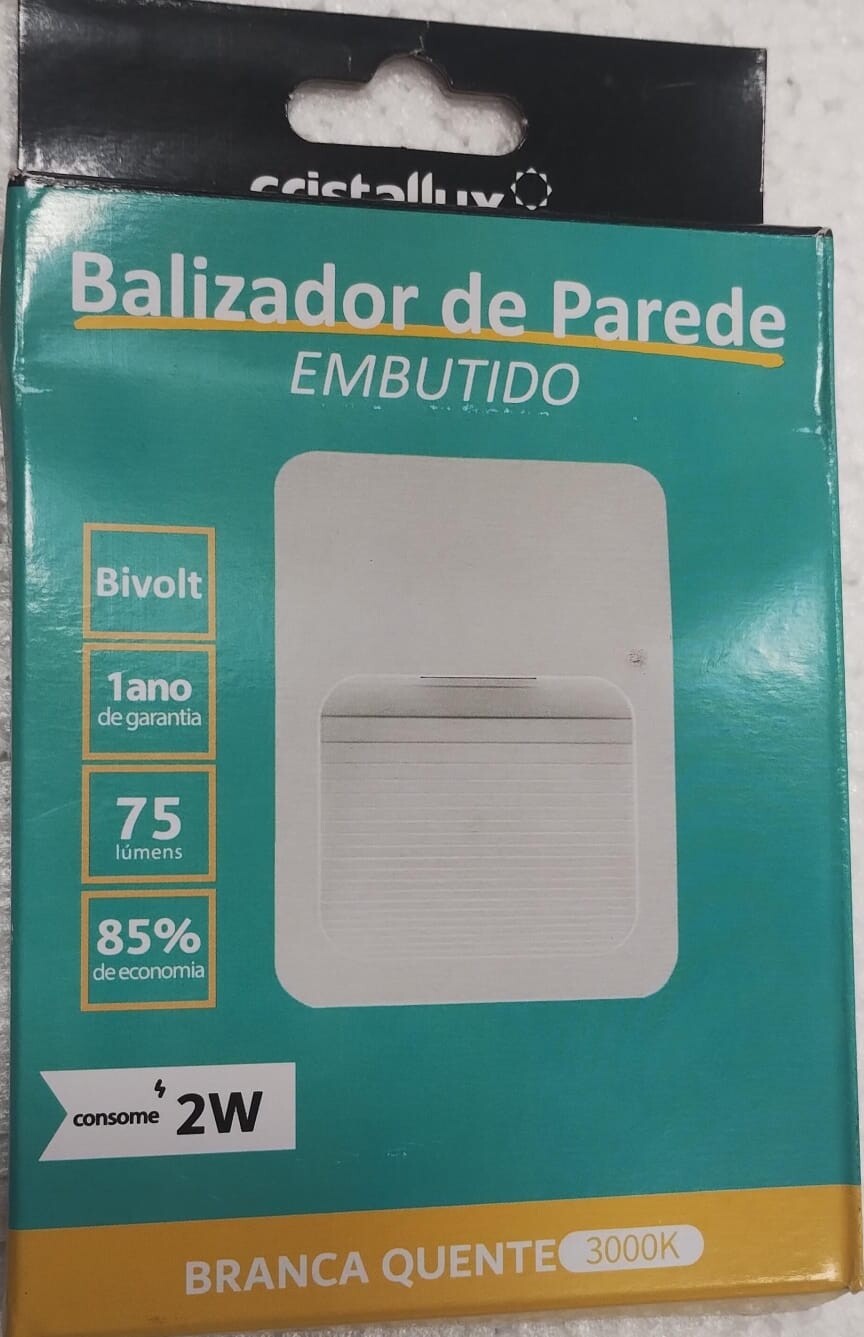 Cristallux Balizador Parede 2w 3000k 204875