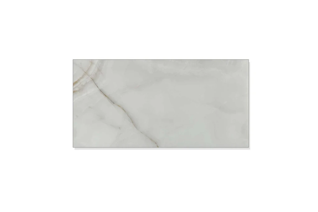 Porcelanato Acetinado Retificado Onix Cristal 60x120cm Branco