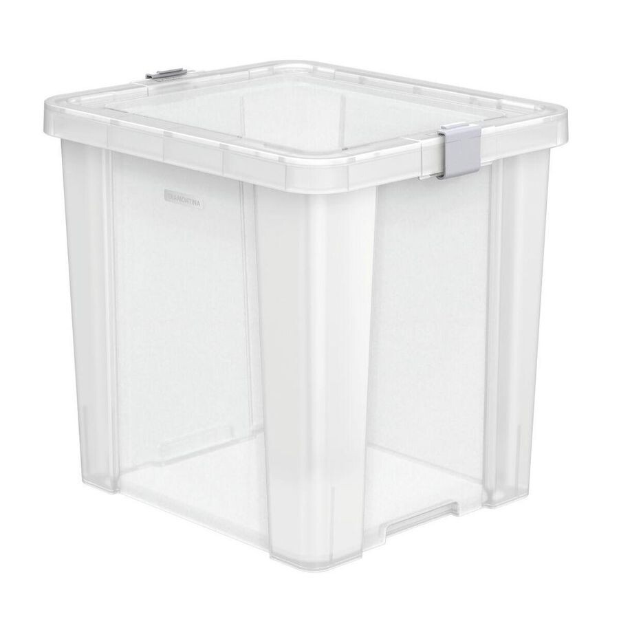 Caixa Organizadora Office em Polipropileno Transparente 42 L