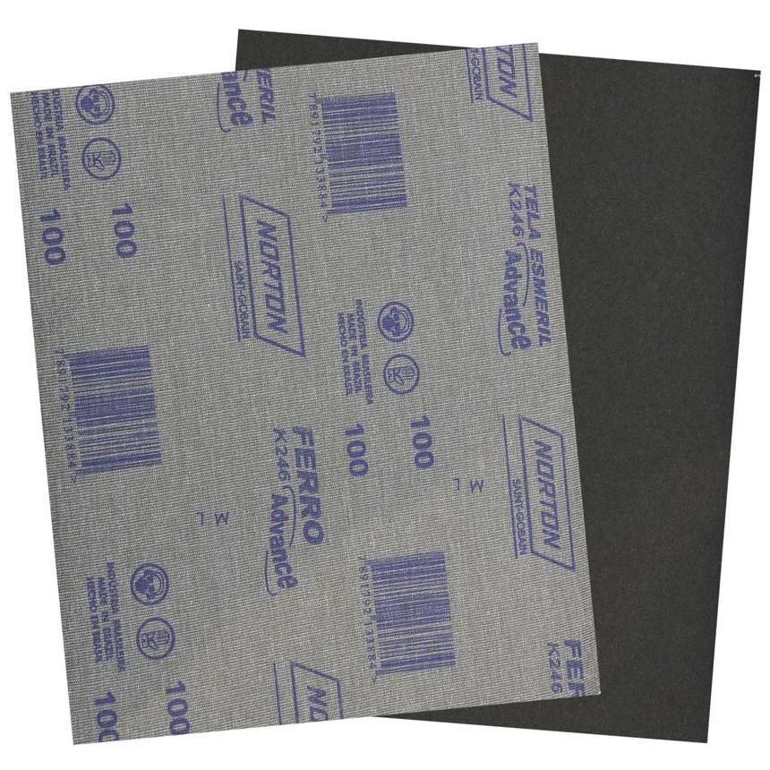 Lixa Ferro Norton 100 K246 com 25 Peças - Norton