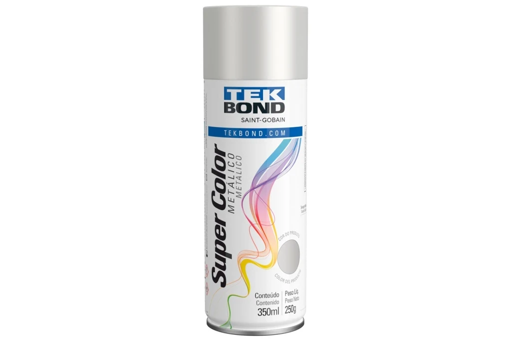 Tinta Spray Super Color Prata Metálico 350ml/250g