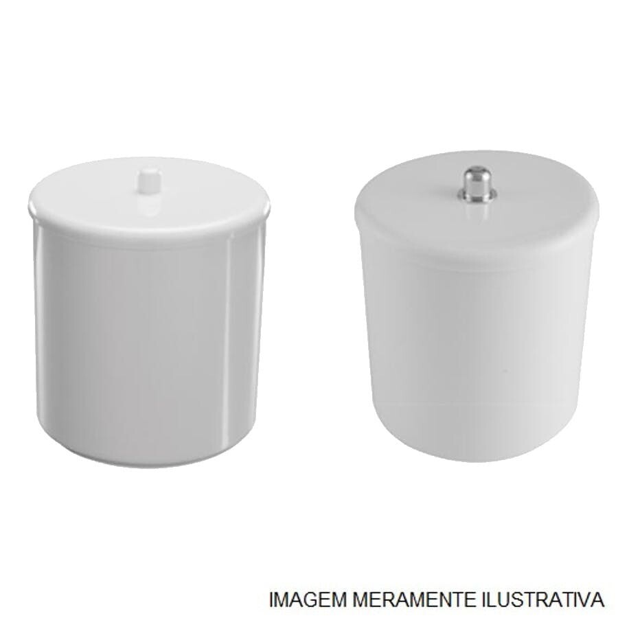 Cesto Multiuso com Tampa Cinza Claro 6l