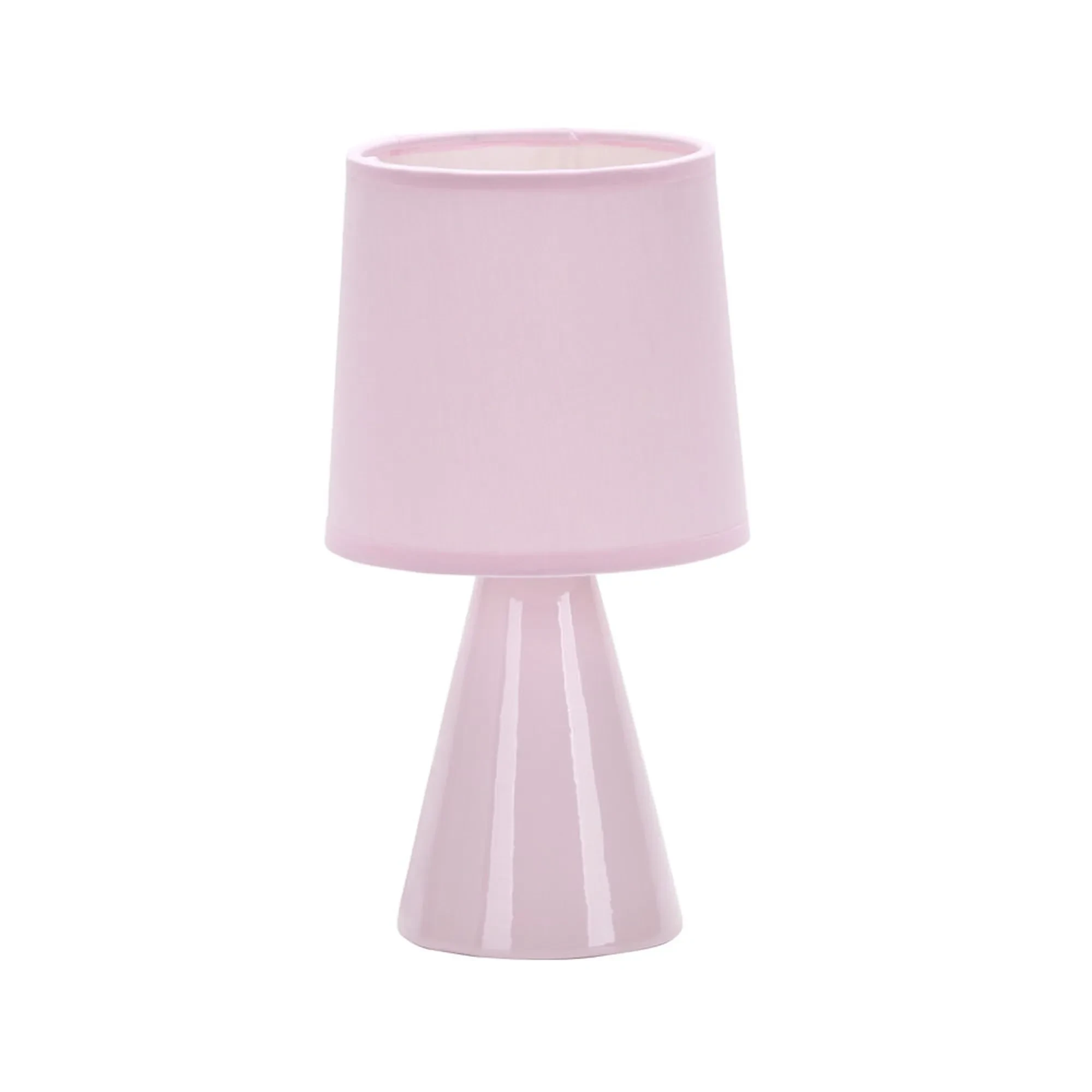 Abajur de Cerâmica Pottery E27 Rosa 25cm