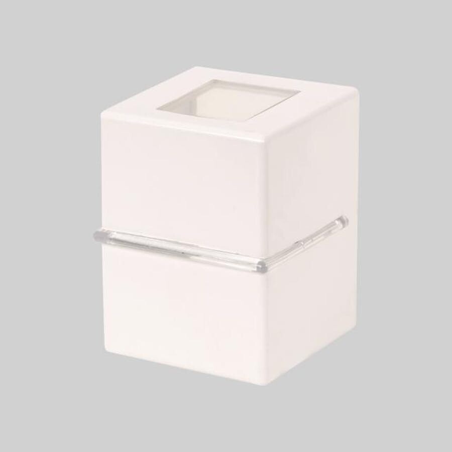 Arandela Light 1 Aletas U 2 Fachos Abertos Soquete G9 Branco - Plaslumi