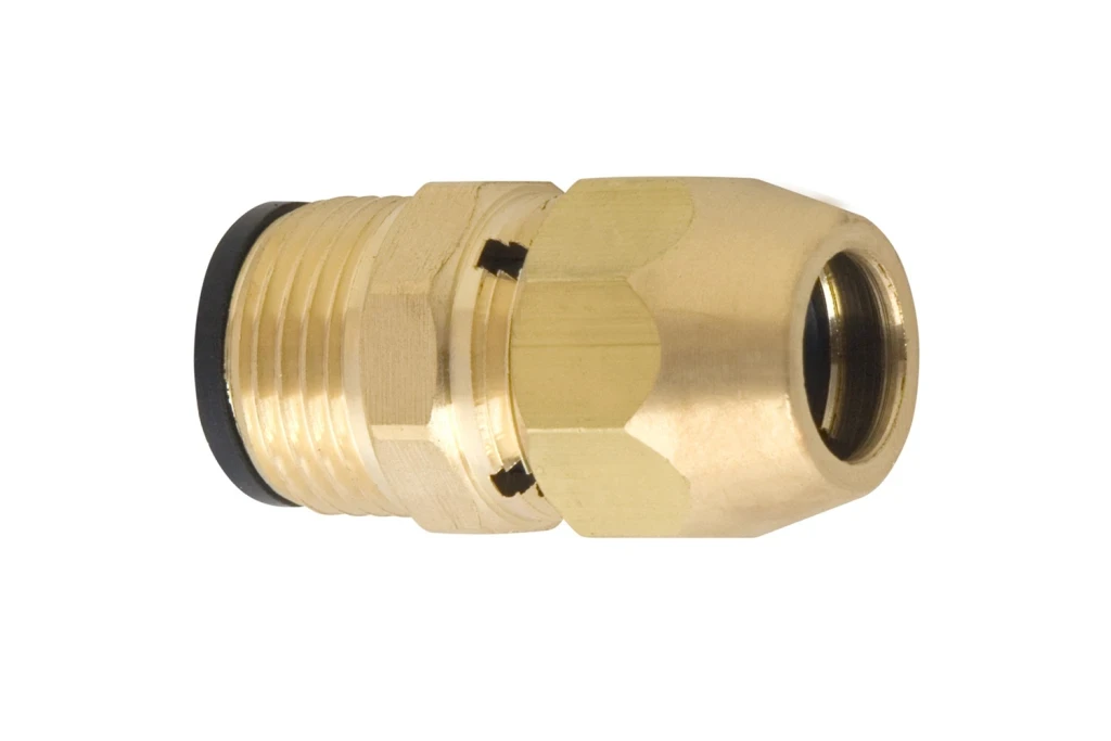 Adaptador Bruto para Instalação de Gás Macho 1/2''x3/8''