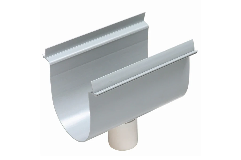 Bocal para Calha de Piso com Saída Inferior 130x50mm Cinza