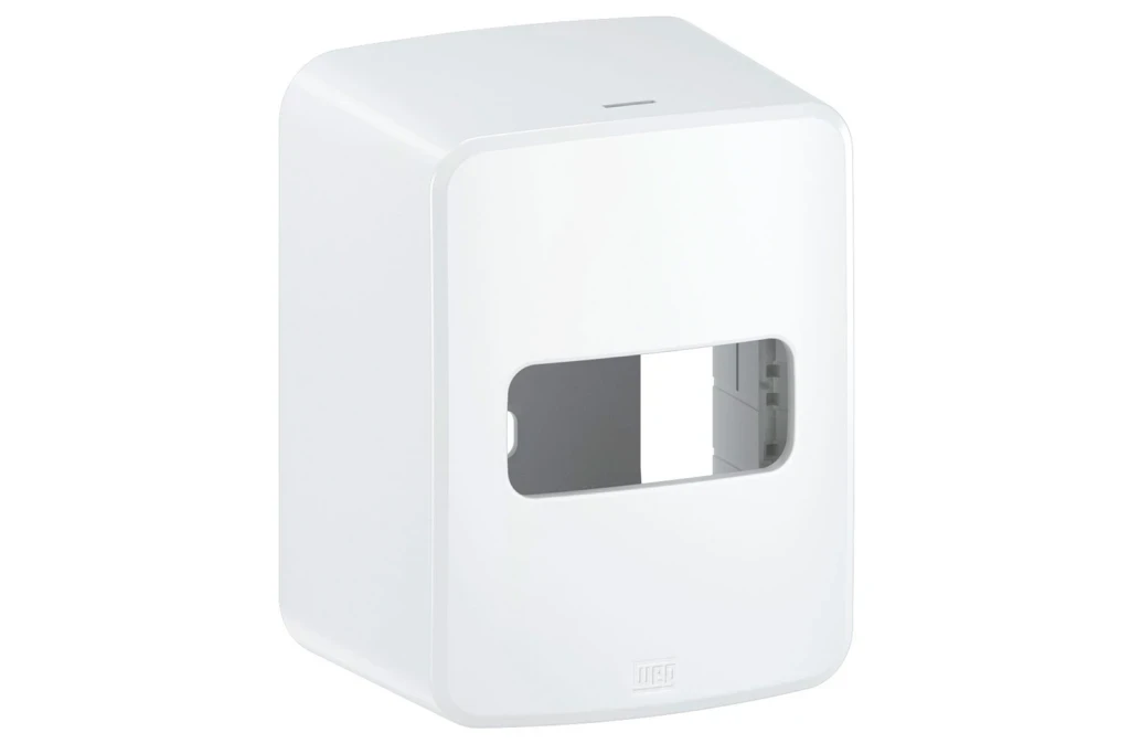 Caixa e Placa de Sobrepor para 1 Módulo Compose Branco