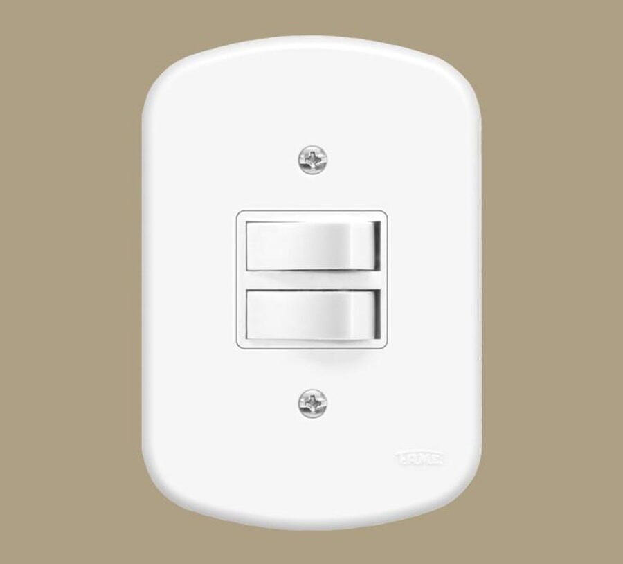 2 Interruptores Simples 10a/250v Blanc - Fame