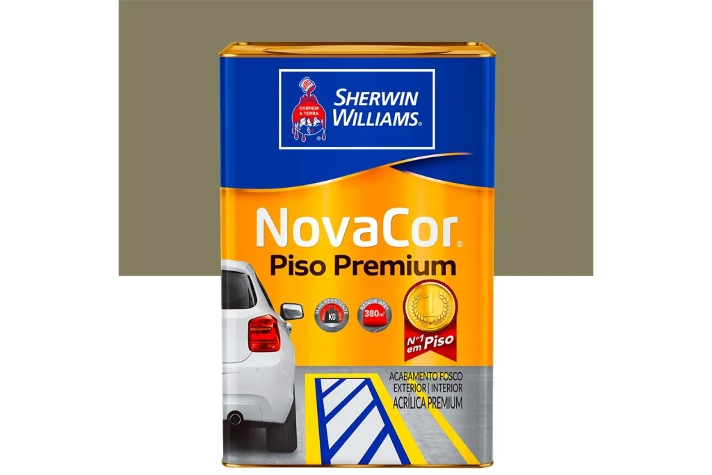 Tinta Acrílica Novacor Piso Mais Resistente Premium Concreto 18 Litros