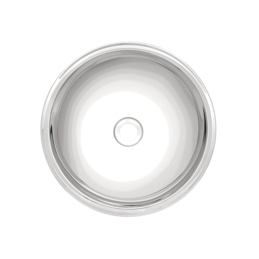 Lavabo Redonda em Aço Inox Alto Brilho 28cm