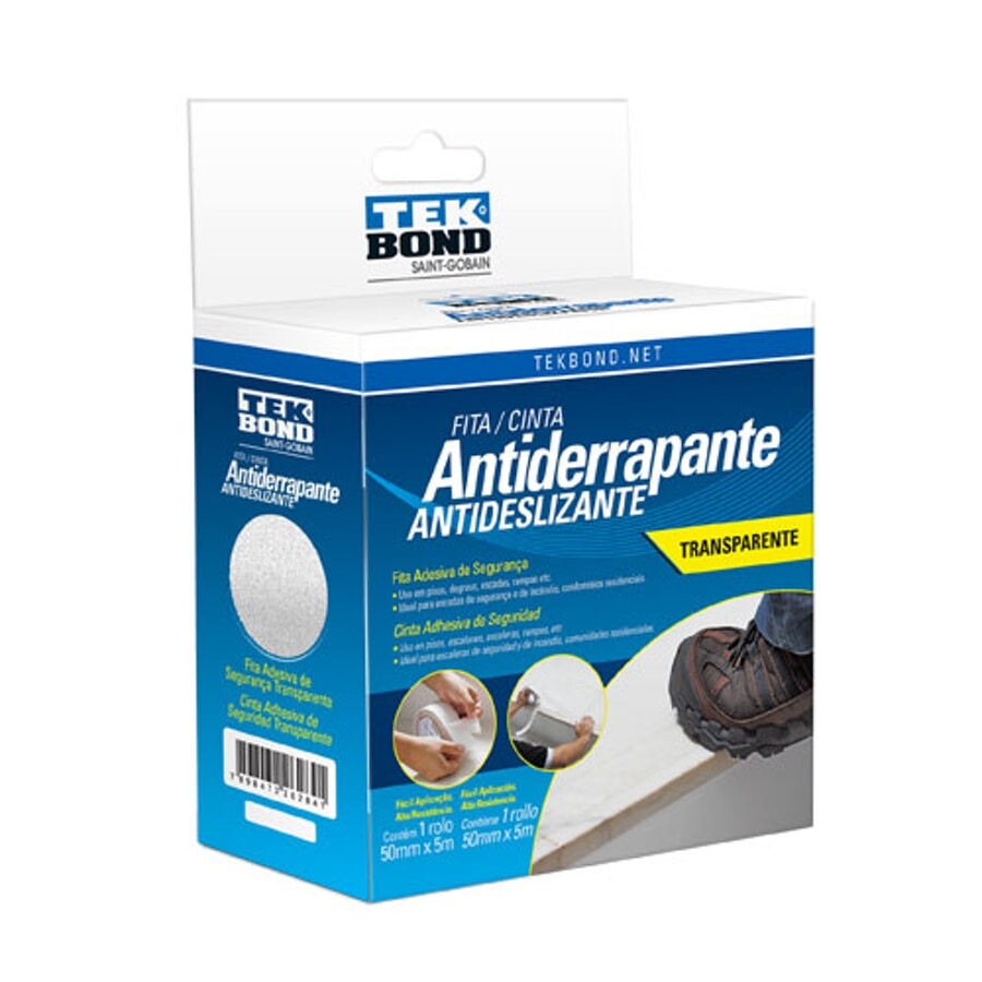 Fita Antiderrapante Transparente 50mm X 5m - Tekbond