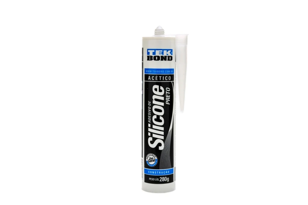 Silicone Acético Uso Geral 280g Preto