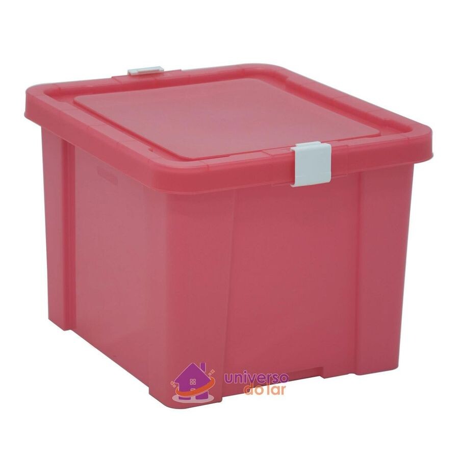 Caixa Organizadora 30l Rosa Basic