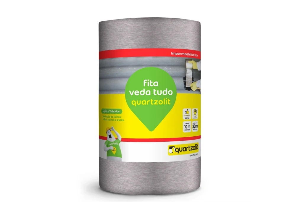 Fita Impermeabilizante Veda Tudo 30cm com 10 Metros Aluminizada