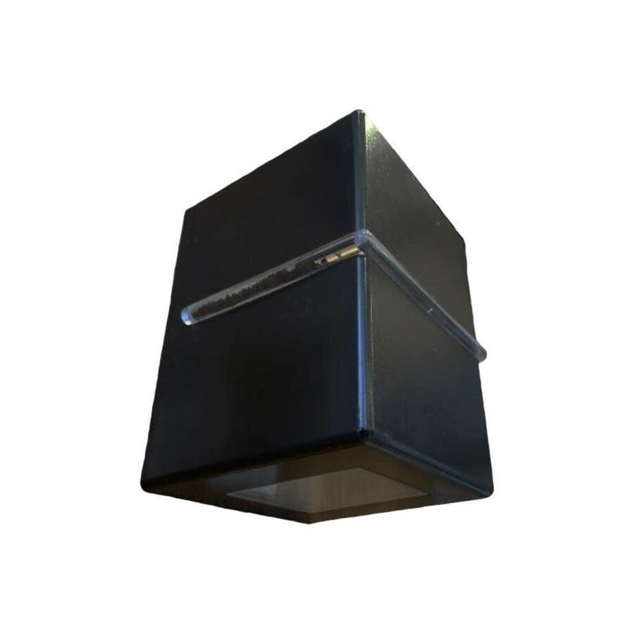 Arandela Light 1 Aletas U 2 Fachos Abertos Soquete G9 Preto - Plaslumi