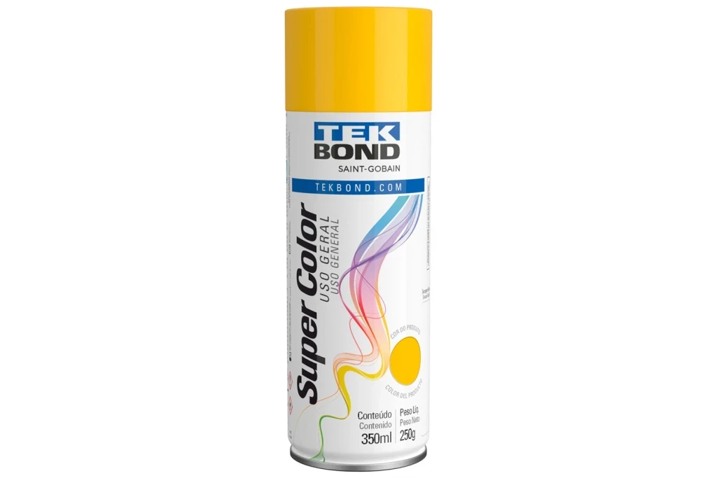 Tinta Spray Super Color Uso Geral Amarelo 350ml/250g