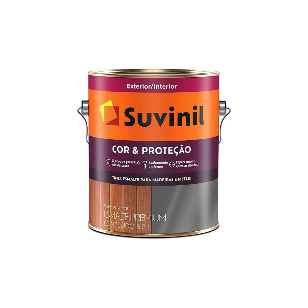 Tinta Esmalte Brilhante Cor e Proteção Suvinil Azul Del Rey 3,6 Litros