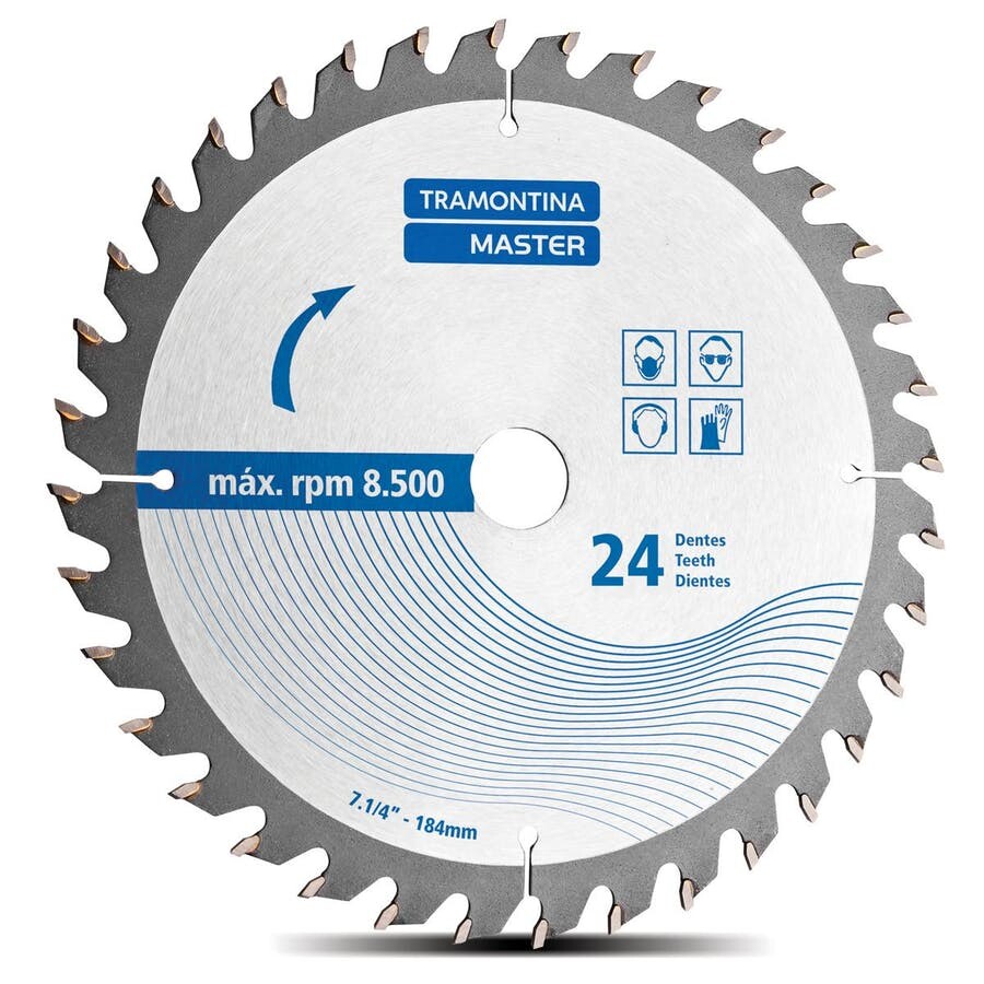 Disco de Corte para Serra Circular com 24 Dentes 7.1/4" - Tramontina