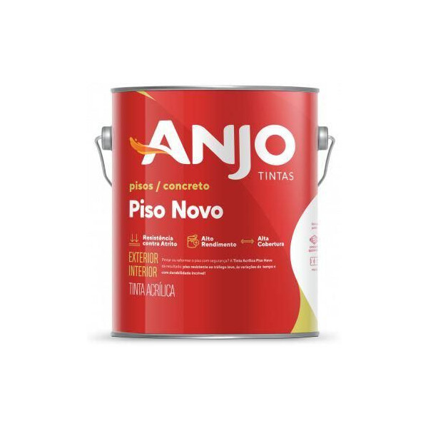 Tinta Piso Novo Amarelo Fosca 3,6l - Anjo Tintas