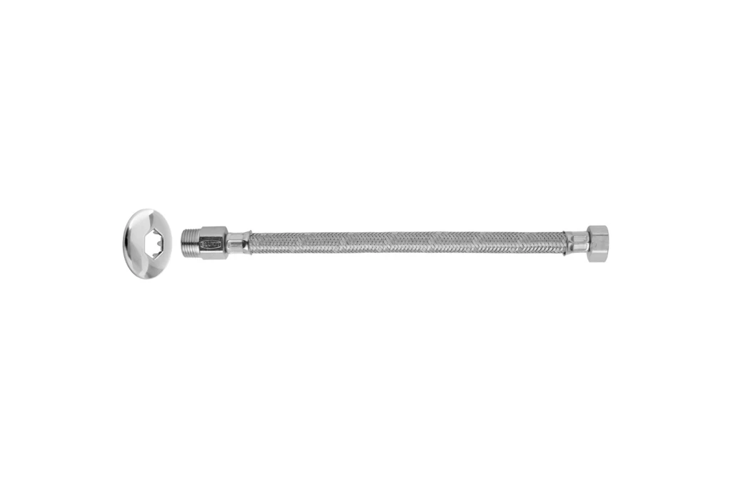 Ligação Flexível em Metal para Instalação de água 60cm Cromada
