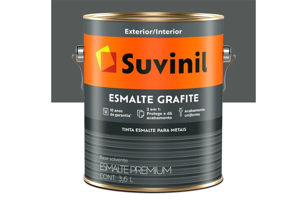 Tinta Esmalte Premium Cor & Proteção Fosco Grafite Escuro 3,6 Litros