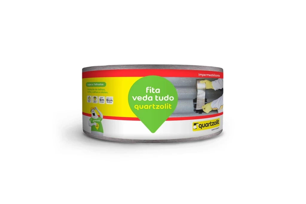 Fita Impermeabilizante Veda Tudo 10cm com 10 Metros Aluminizada