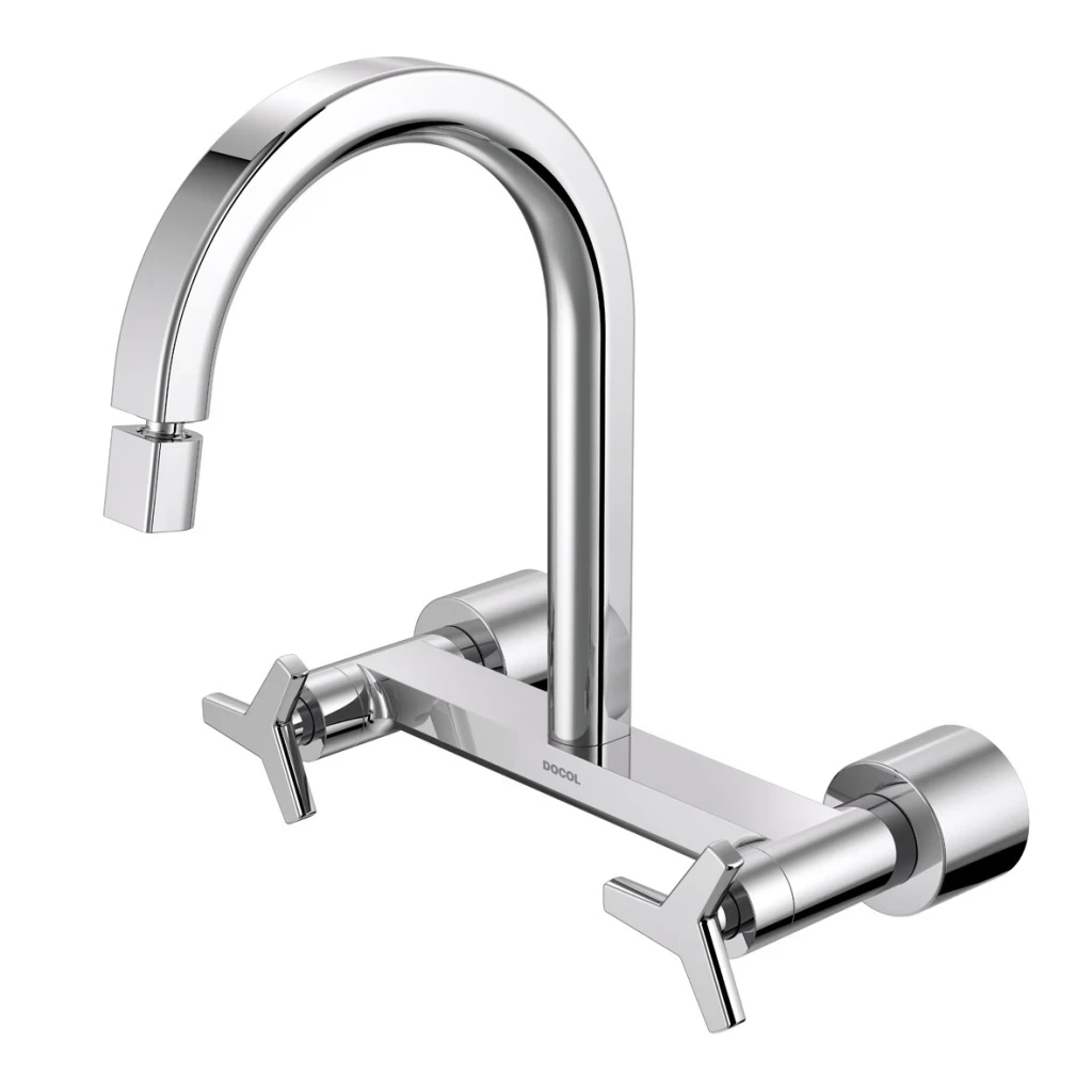 Misturador Cozinha Parede 1/2'(dn15) e 3/4' Linha, Docolcity, Docol, 00877906, Cromado