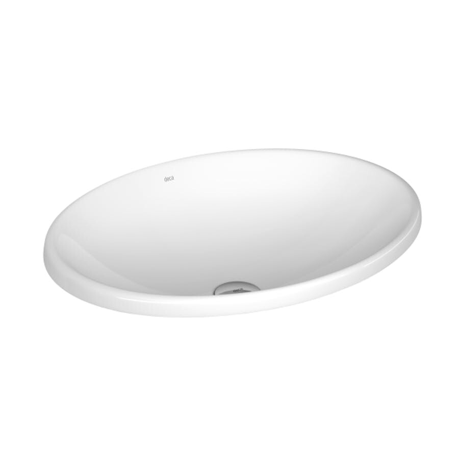 Cuba de Sobrepor Oval Branco 505 X 385 X 125mm