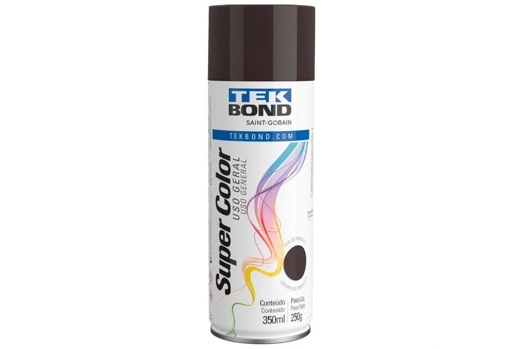 Tinta Spray Super Color Uso Geral Marrom 350ml/250g