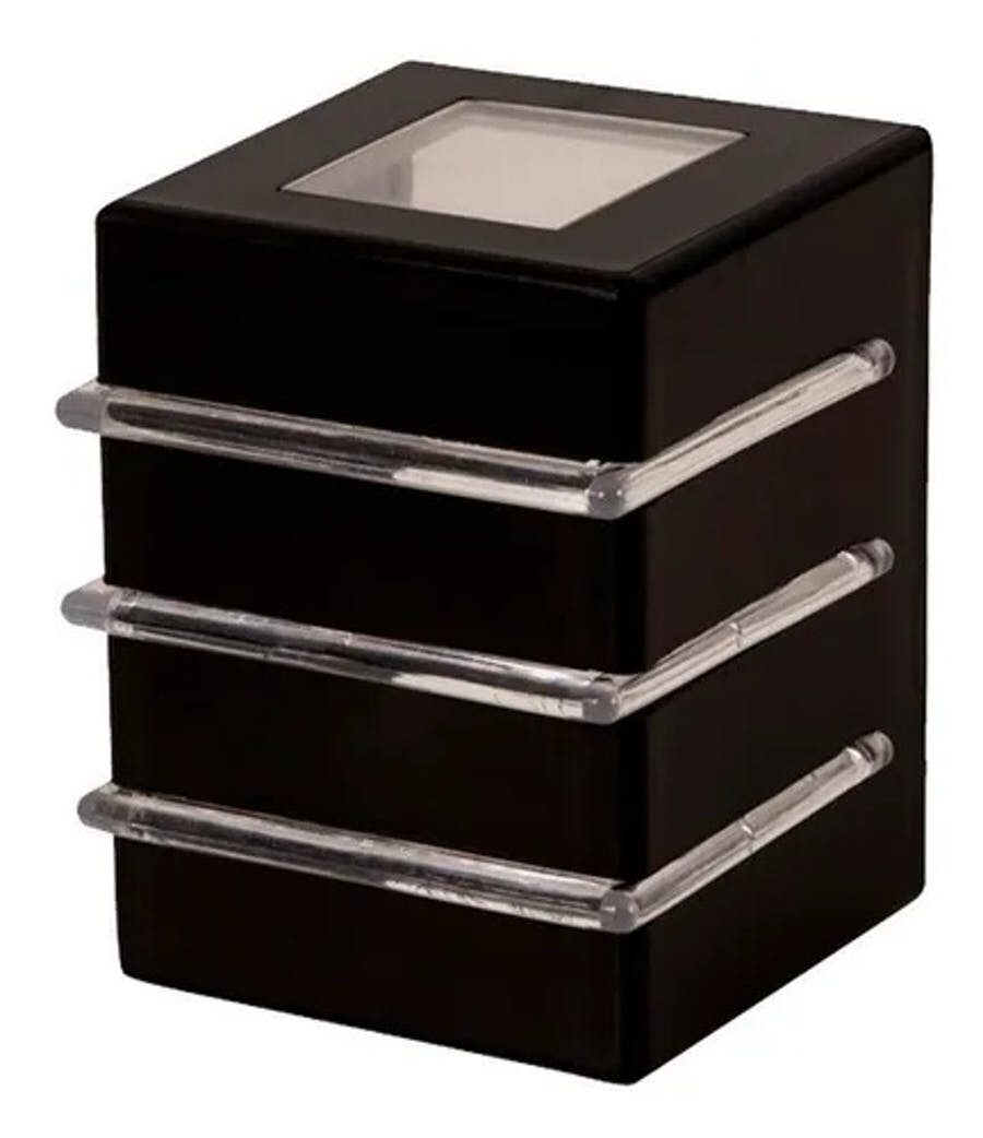 Arandela Light 3 Aletas U 2 Fachos Abertos Soquete G9 Preto - Plaslumi