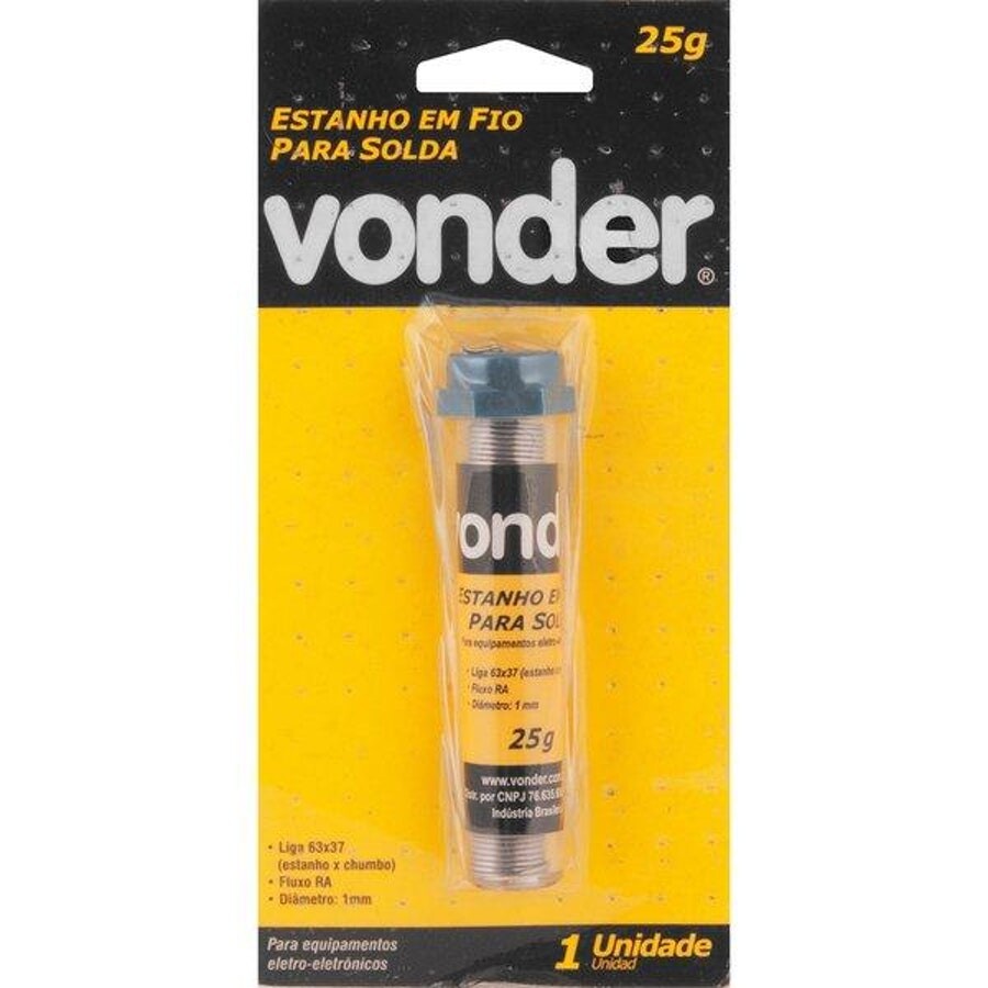 Estanho em Fio 1mm X 3,6m - Vonder