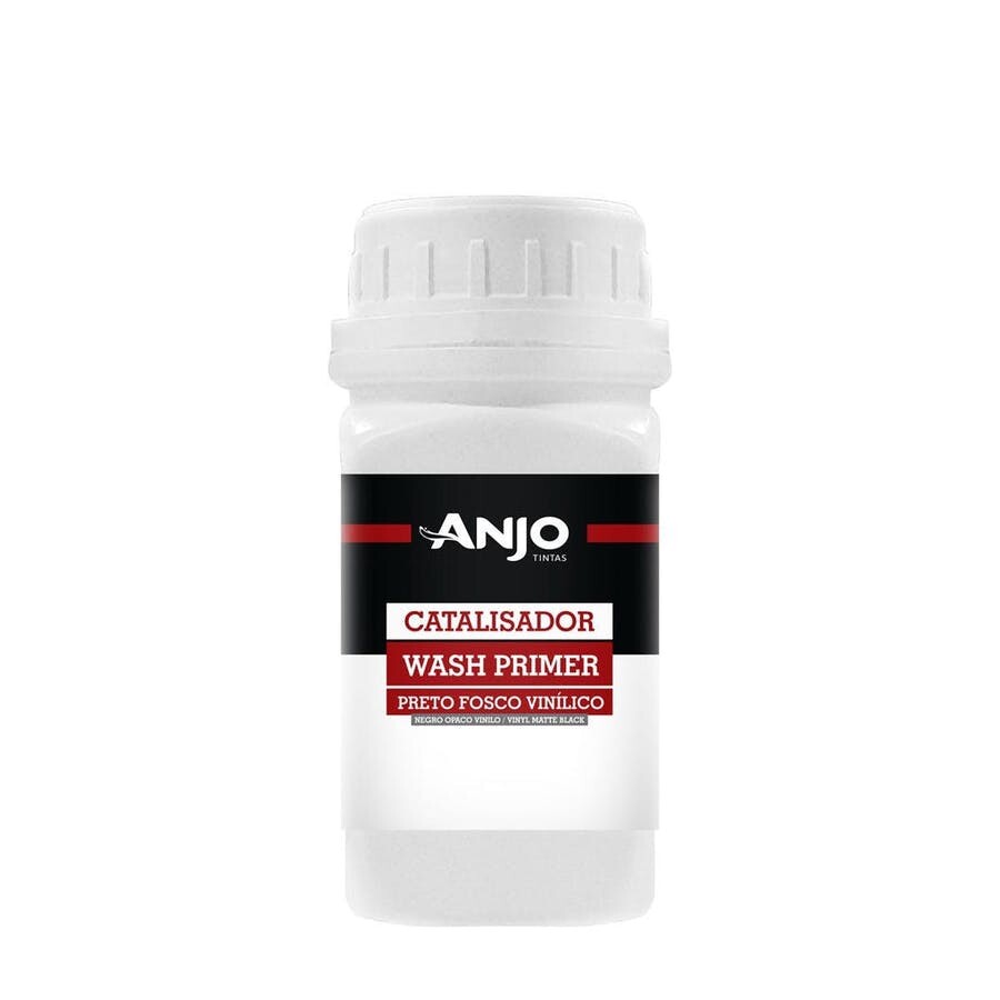 Catalisador Wash Primer 2:1 e Preto Fosco Vinílico 300 Ml - Anjo Tintas