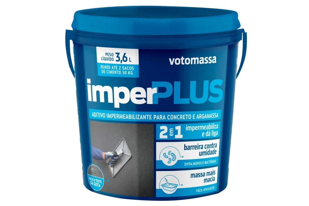 Aditivo Impermeabilizante para Concreto e Argamassa Imperplus 3,6 Litros