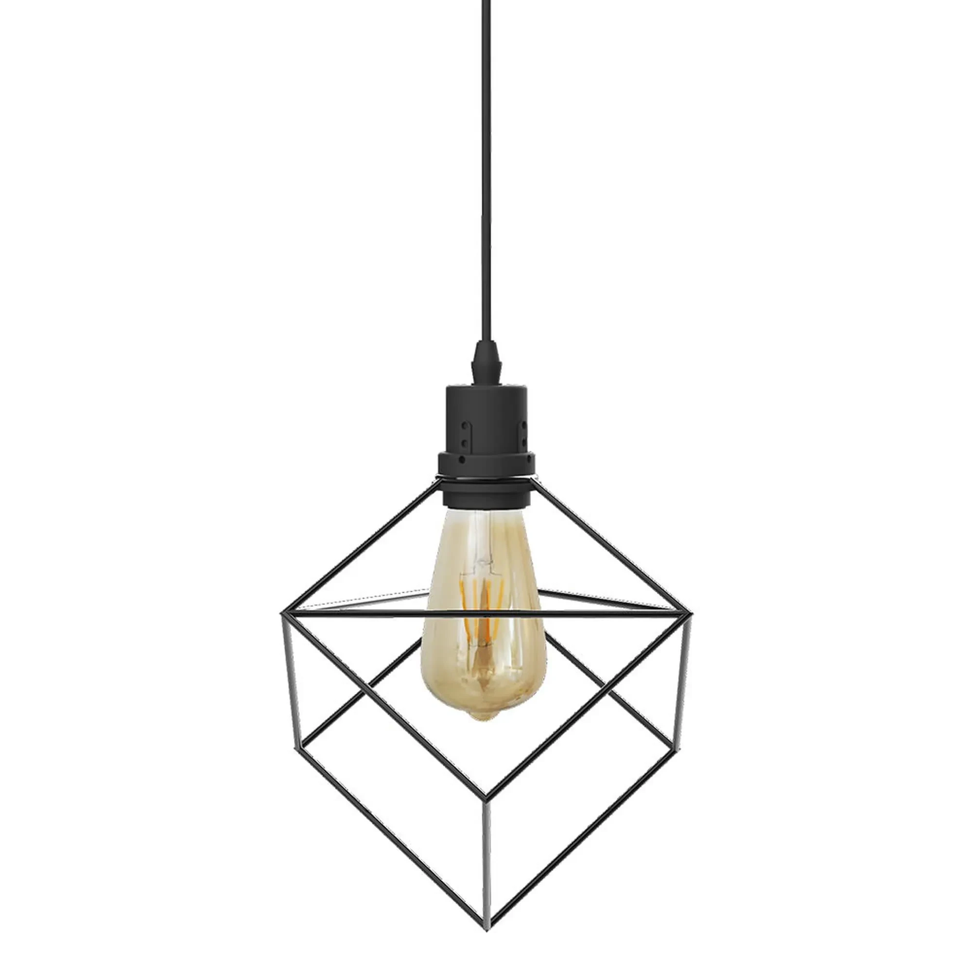 Pendente Taschibra Cube Preto 1xe27