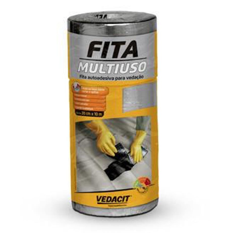 Fita Multiuso Autoadesiva 30cm X 10m - Vedacit