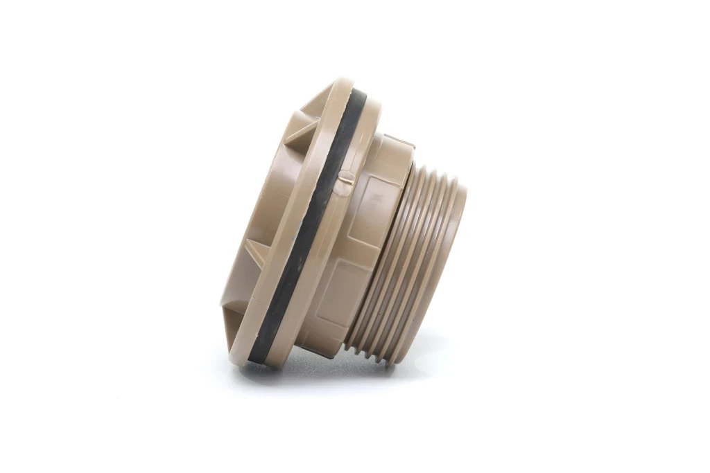 Adaptador Soldável com Flange Anel para Caixa D'água 60mm Marrom