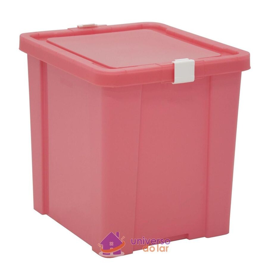 Caixa Organizadora 42l Rosa Basic
