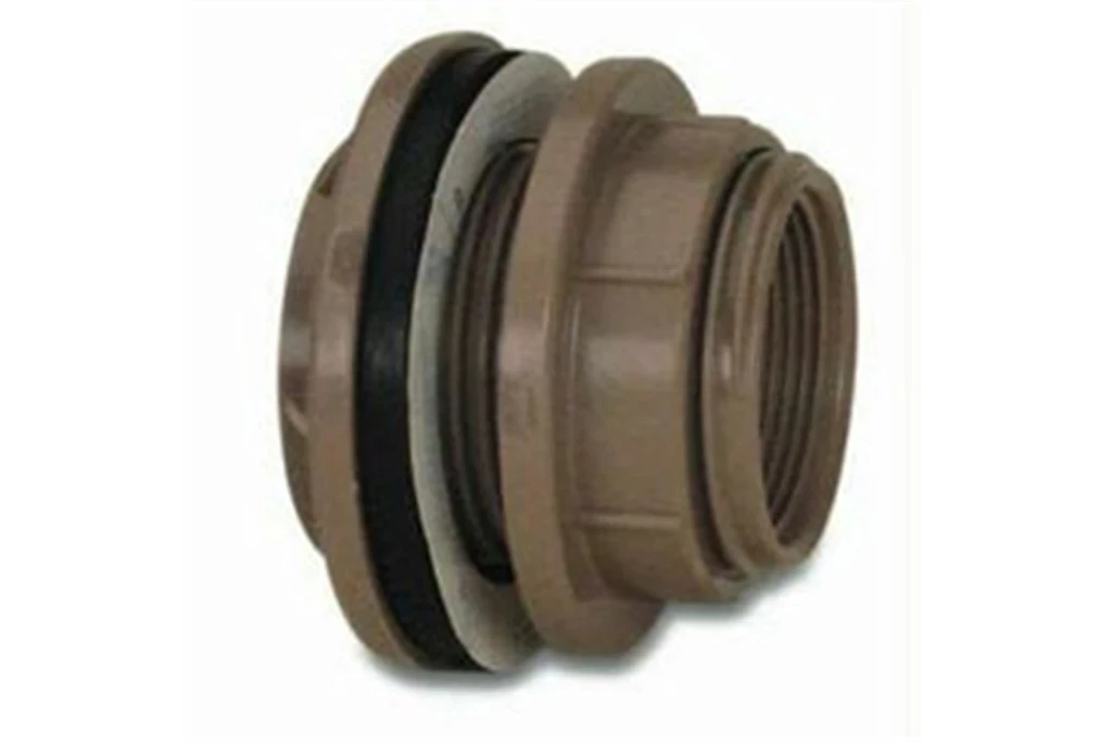 Adaptador Soldável com Flange Anel para Caixa D'água 50mm Marrom
