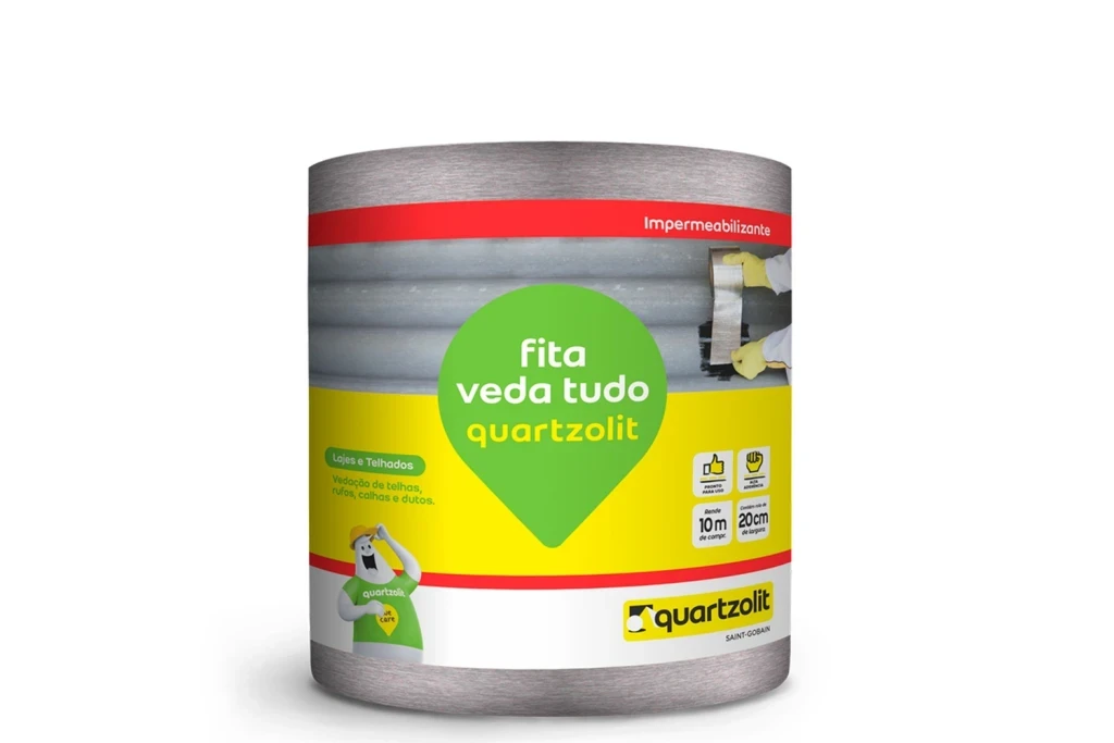 Fita Impermeabilizante Veda Tudo 20cm com 10 Metros Aluminizada