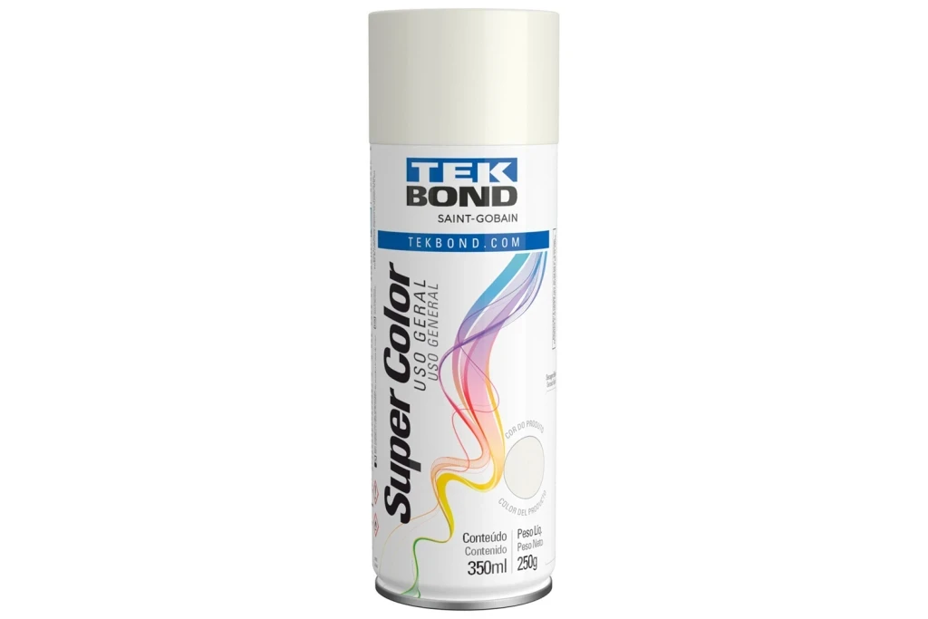 Tinta Spray Super Color Uso Geral Branco Brilhante 350ml/250g