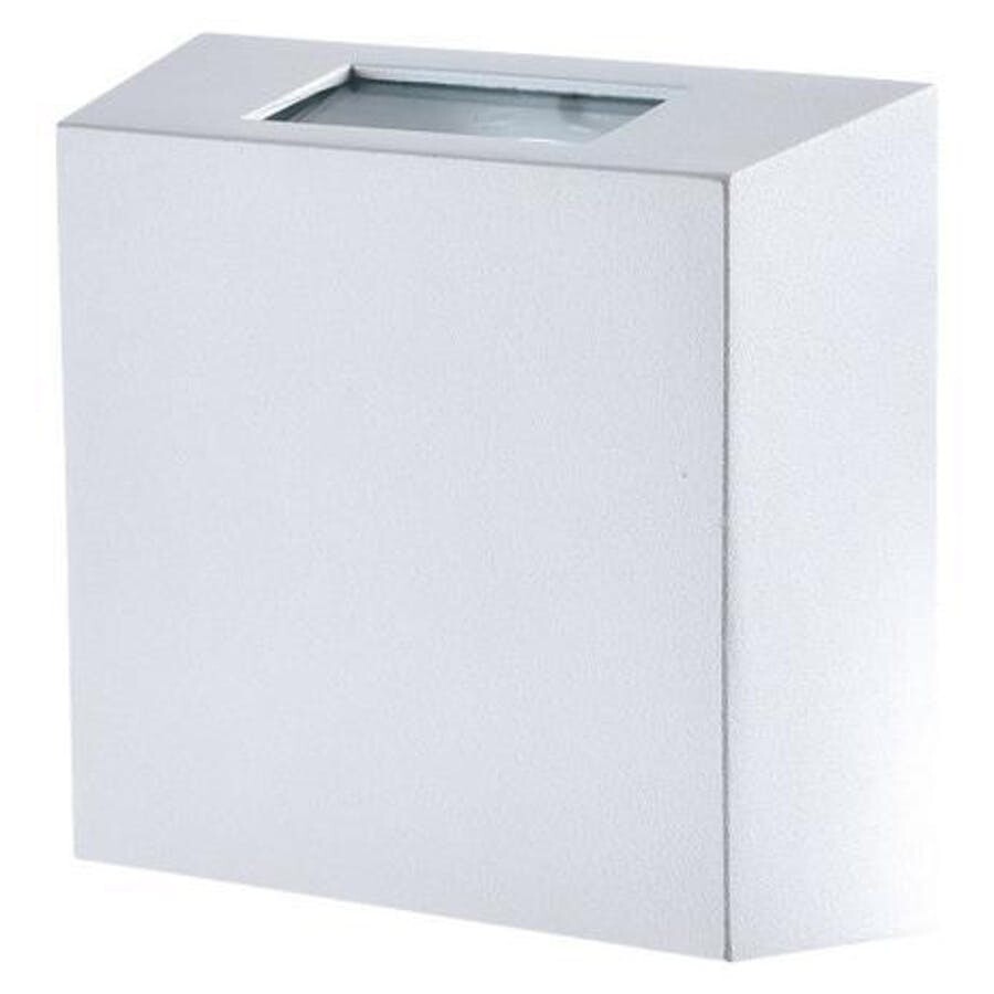 Arandela Slim Quadrada 2 Fachos Abertos G9 Branco - Plaslumi