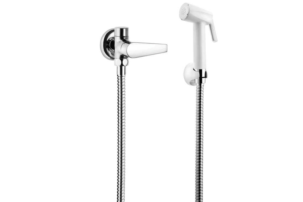 Ducha Higiênica com Derivação Lorenjoy e Flexível 1,20 Metro Cromada