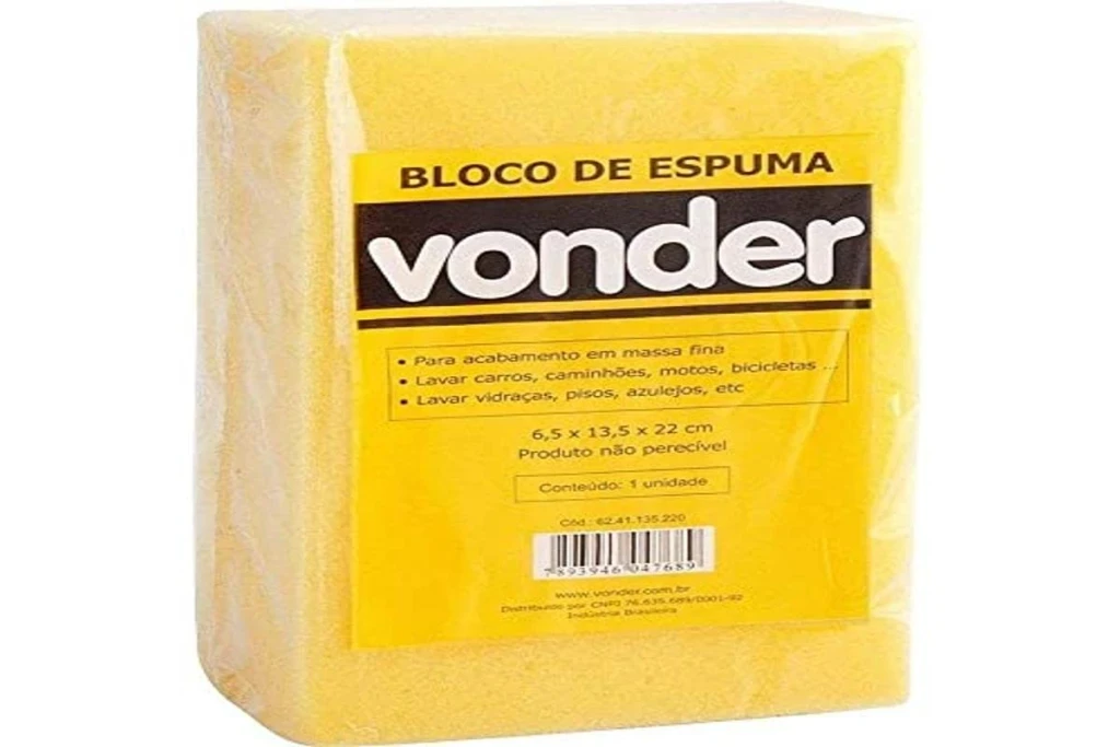 Bloco de Espuma Tamanho de 22,0 X 13,0 X 6 Cm