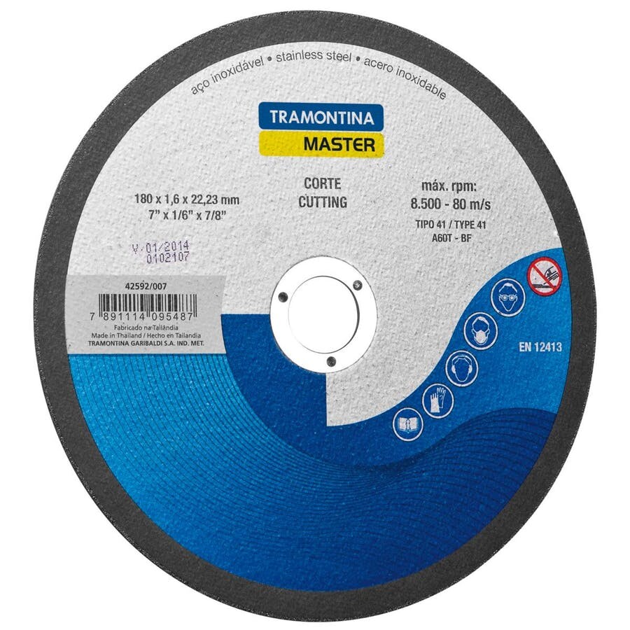 Disco de Corte Fino para Aço Inox e Materiais Endurecidos 7" - Tramontina